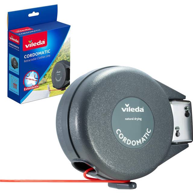 Vileda Cordomatic Retractable Washing Line With 15m Outdoor Clothes Line