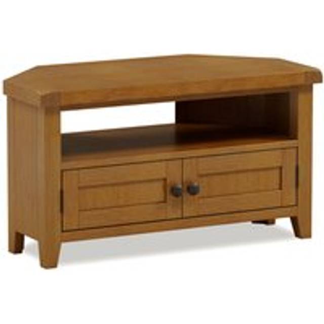 Elston Oak Corner TV Unit - Brown - One Size