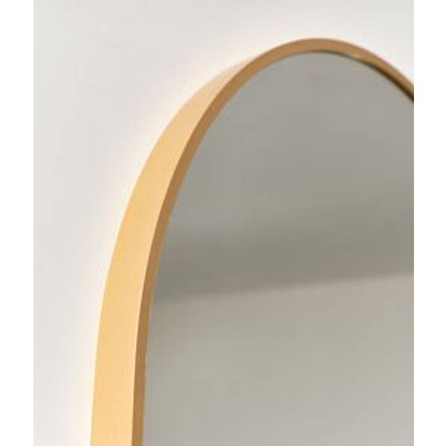 Gold Oval Frame Wall Mirror 80cm x 50cm Material: Mirrors