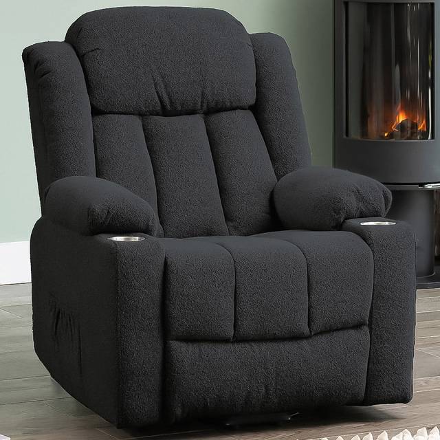 Artemis Home Redding Dual Motor Lift Assist Recliner Chair with Massage and Heat - Dark Grey, Grey