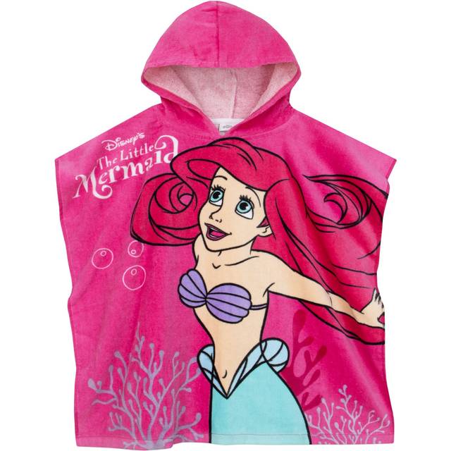 The Little Mermaid Towel Poncho - Pink - One Size