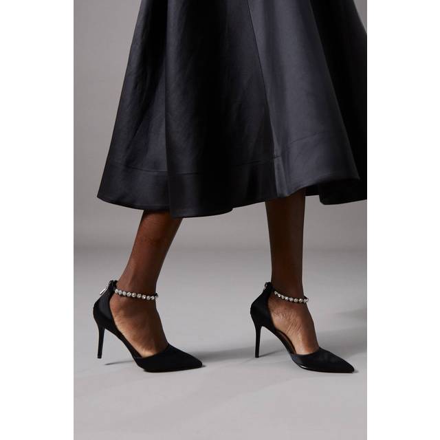 Coast black court shoes womens occasion heels