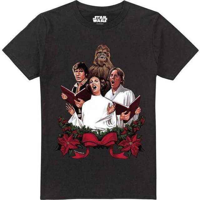 (M, Black) Star Wars Mens Carol Singers T-Shirt