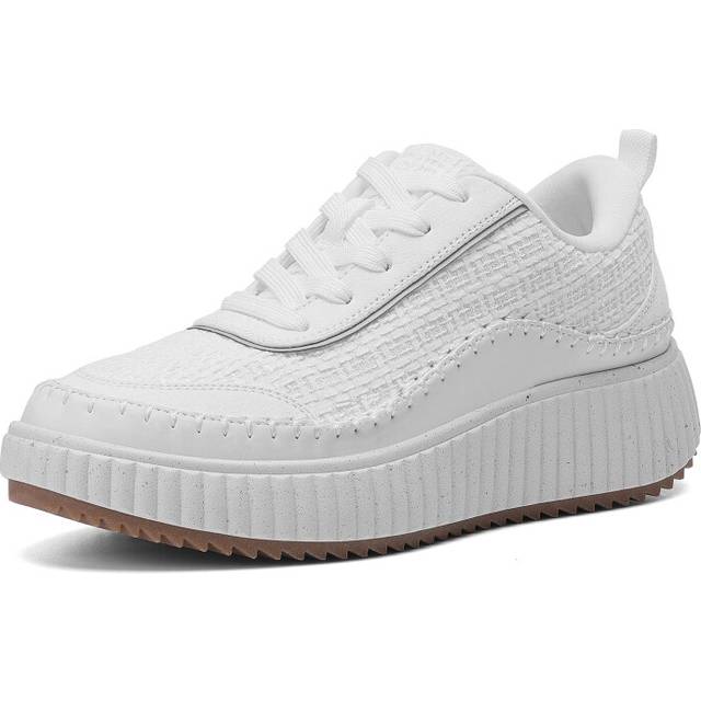 DREAM PAIRS Women Chunky Arch Comfortable Casual Platform Fashion Sneakers. Size 8 White SDFN2379W