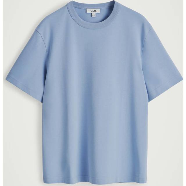 Interlock Cotton Crew-Neck T-Shirt in Light Blue - XL