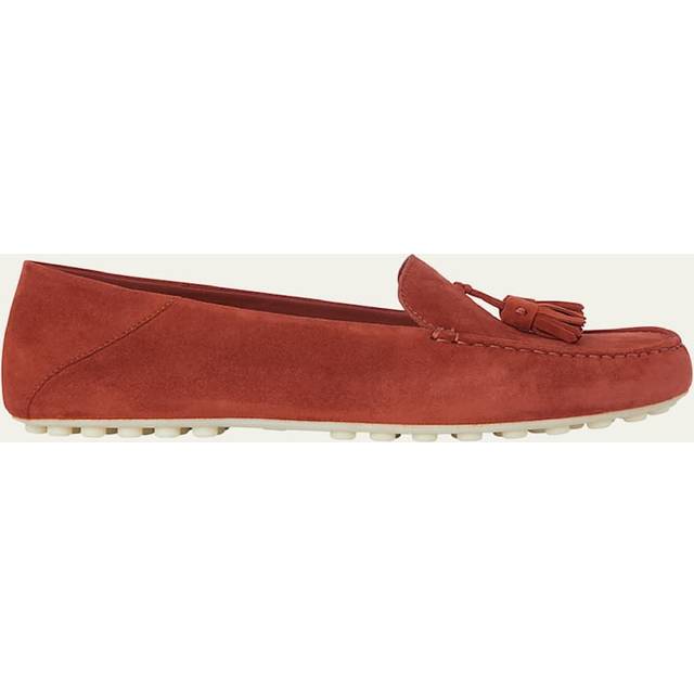 Loro Piana Dot Sole Walk suede moccasins