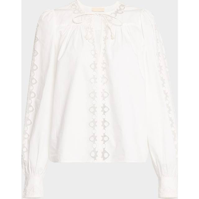 Lady Long-Sleeve Blouse in Pristine - Ivory 6 US