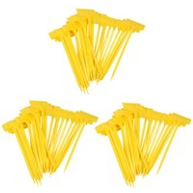 Tlily - Gardens Planting Tools 50 Pcs Bonsai Plastic Plant Labels Garden Labels T-type Upturned Garden Tags Markers Nursery Upturned yellow X3