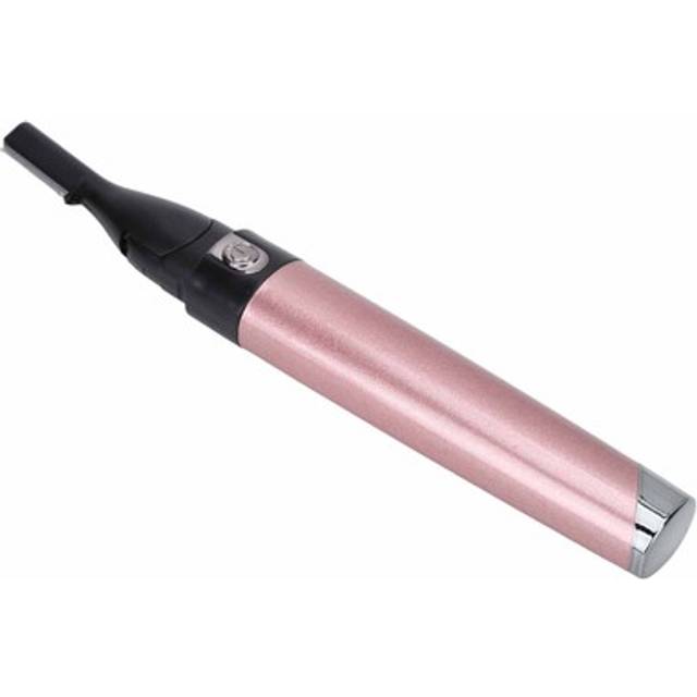 Electric eyebrow trimmer pen shape flexible shaving facial hair remover (pink )