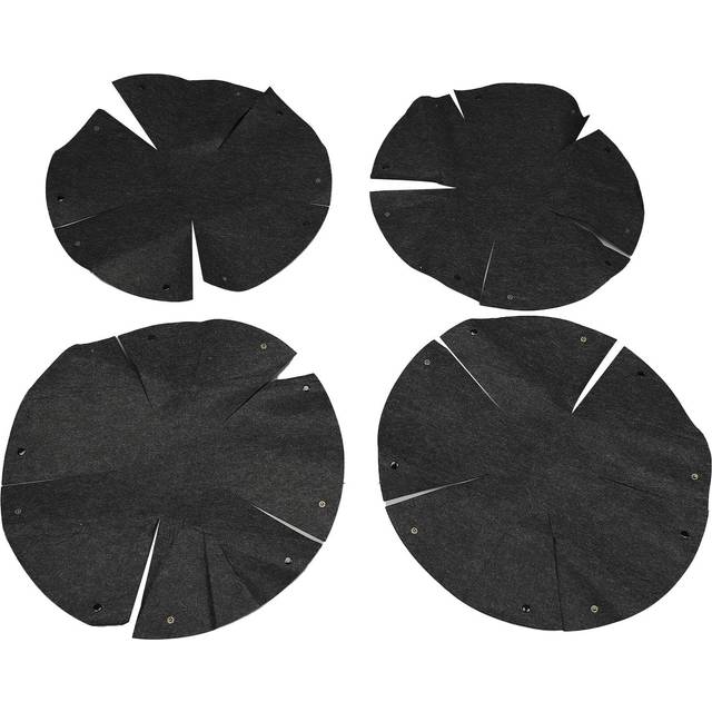 4Pcs Fabric Planter Basket Liner Replacement Felt Reusable Hanging Flower Round Pot for Garden 12in