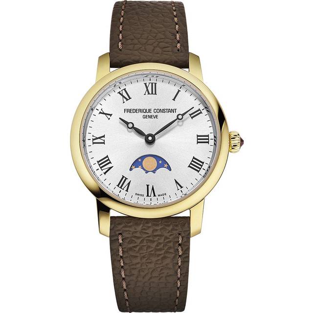Frederique Constant FC-206RS1S5 Herrenuhr Classic Slimline Ladies Moon 30mm 3ATM