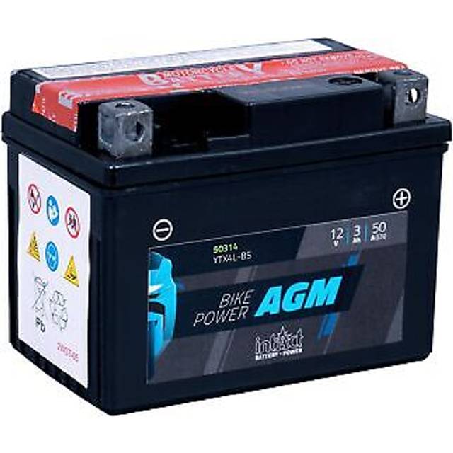 intAct Maintenance Free AGM Motorcycle Battery