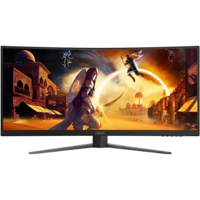 Kurvad monitor - AOC - CU34G4Z - 34 Tum - 240 Hz - FreeSync Premium - HDR400