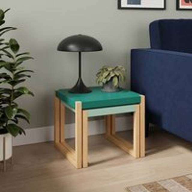 Arnie Nest of Side Tables - Emerald