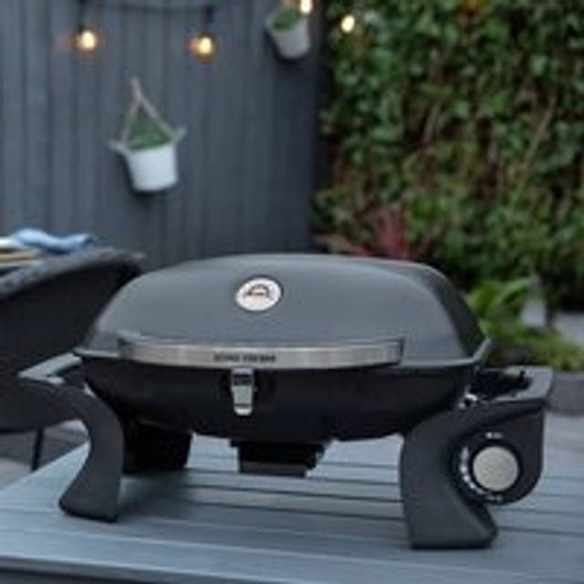 George Foreman Portable 1 Burner Gas BBQ - Black