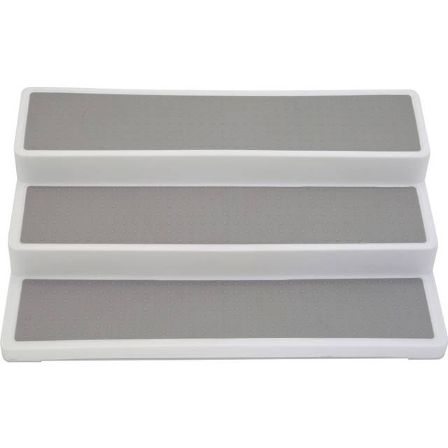3tier storage rack for inside cupboard, non-slip kitchen shelf organiser