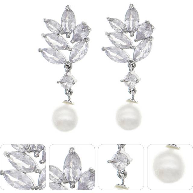 Pearl ear-rings bride banquet prom dangle earrings drop for women