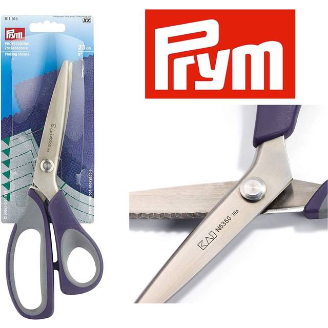 Prym pinking shears zig zag scissors serrated dressmaking 9"/23cm fabric sewing