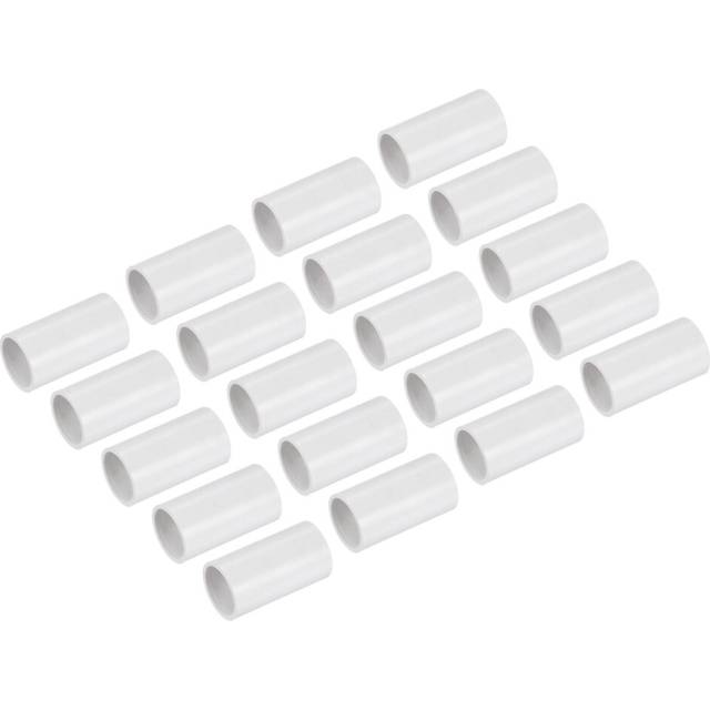 PVC Conduit Coupler Straight Fittings 20mm Terminating for Hose Electrical Conduit Pack of 5