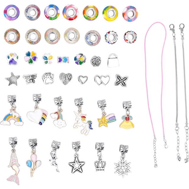Jewelkeeper 42pc Tea Set for Little Girls - Jungle Design Mini Tea Party Set with Food and Case