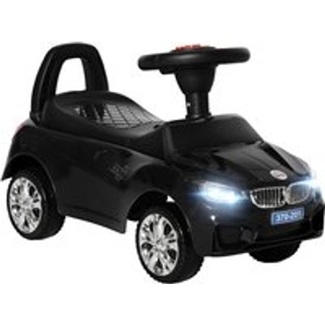HOMCOM Ride on Car Baby Toddler Walker Foot to Floor Sliding Car Slider Black, Black