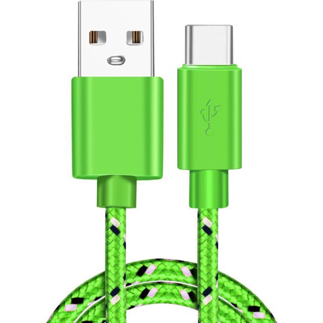 (Green, 3m) USB Type C Cable Fast Charging USb C Cables Type-c Data Cord Charger USB C ForS9 Note 9 Huawei P20 Pro Xiaomi 1m/2m/3m