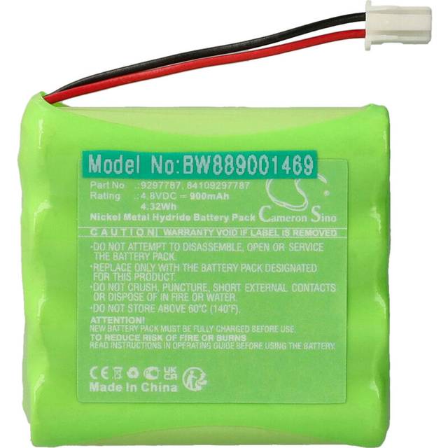 Vhbw - Battery compatible with bmw 2 Series (F45), (F46), (F87), (F22), (F23) Emergency Call Transmitter (900 mAh, 4.8 v, NiMH)