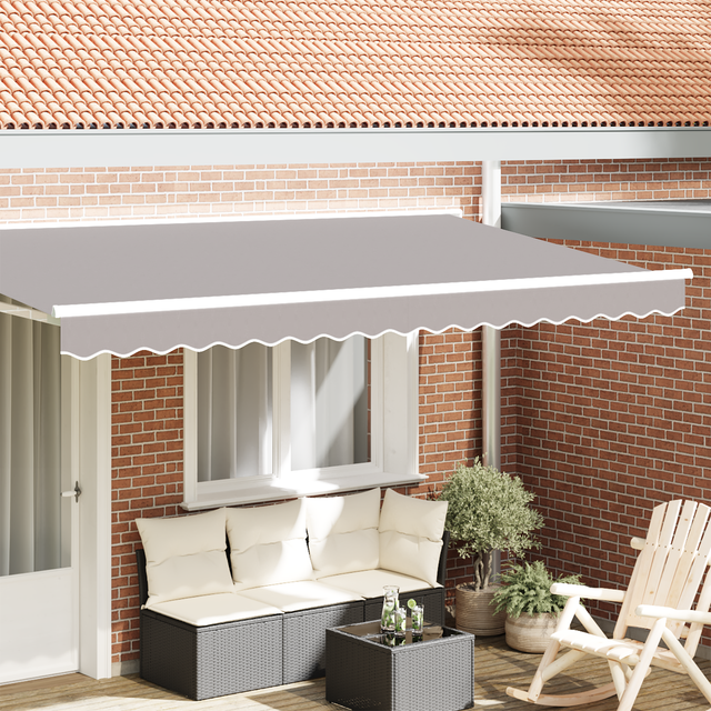 Vidaxl - Awning Valance for 4 m Frame Light Grey 3.8x0.2 m