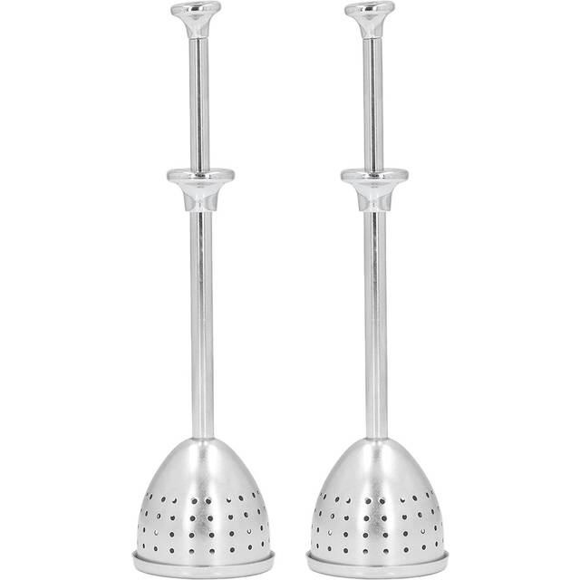 2Pcs Tea Strainer Long Handle Stainless Steel Infuser Filter Reusable Teapot Interval Diffuser