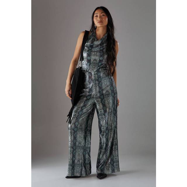 Warehouse green jumpsuit womens occasion jumpsuits
