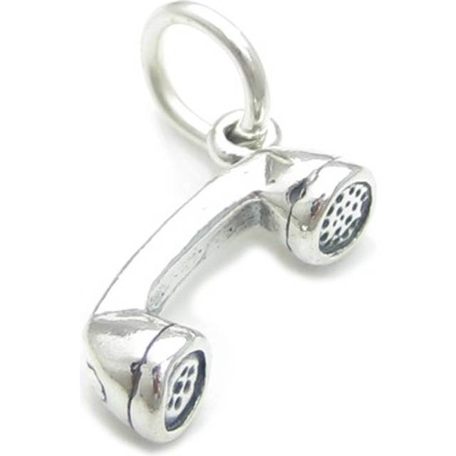 Telephone sterling silver charm .925 x 1 phones phone handset charms
