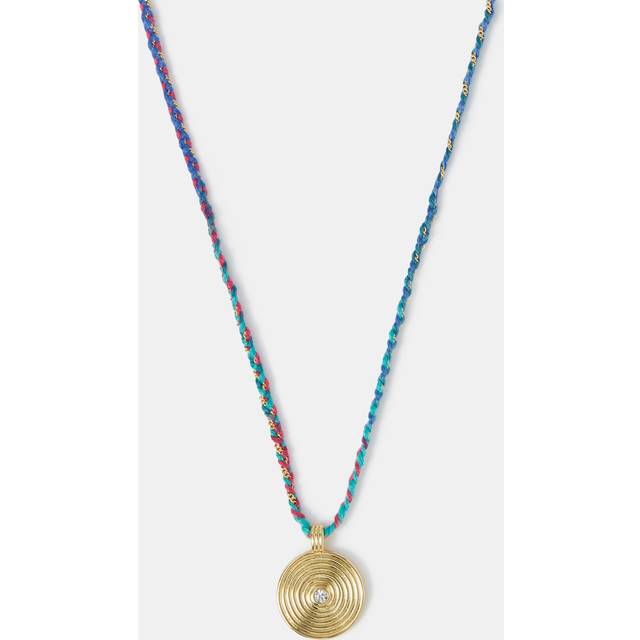 14ct Gold-plated Braid Pendant Necklace - Accessorize - One Size