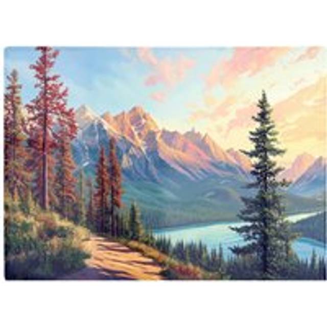 A Walk Through The Mountains Chopping Board - Multi - One Size