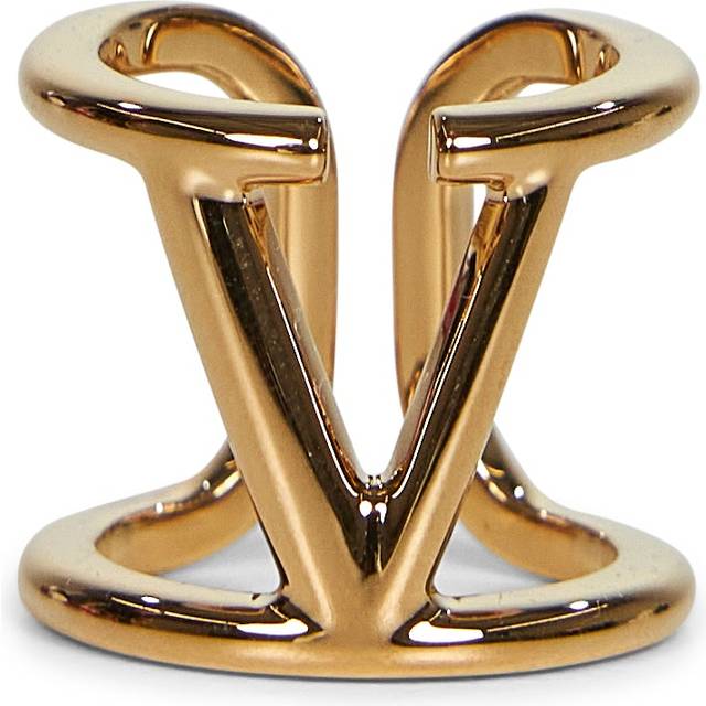 VALENTINO GARAVANI | Gold metal VLogo Signature ring | Women | PZ - ivory (PZ)