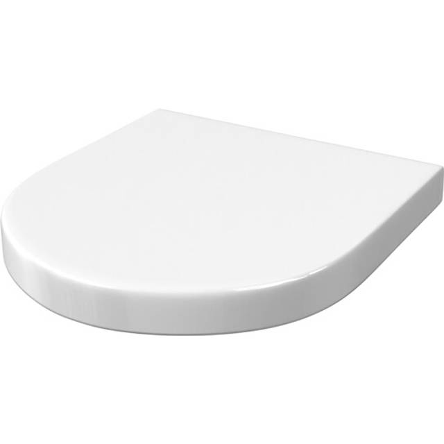 Nes Home Round Thick Soft Close Toilet Seat and Seat Cover White