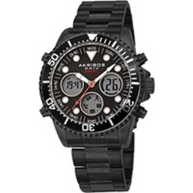 Gilded Abyss 44mm Smart Quartz Diver - Black - One Size