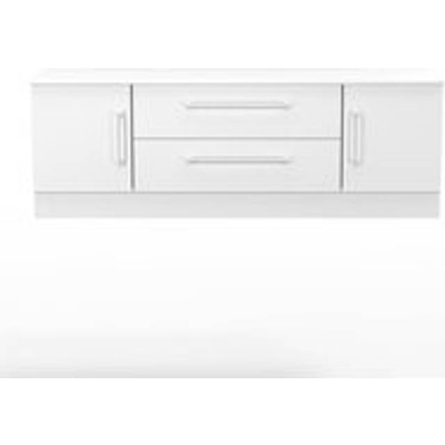 Worcester TV Unit White 2 Drawers 2 Doors 144cm