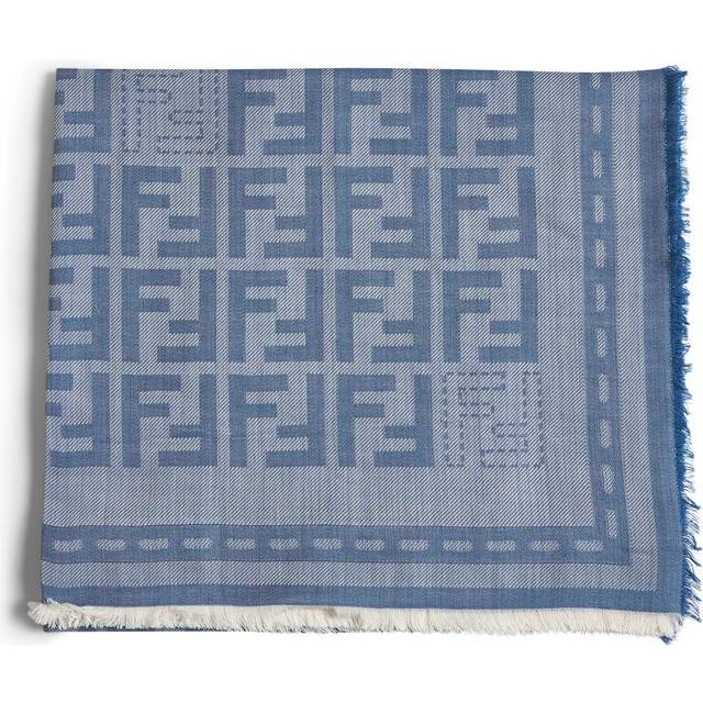 Fendi Women's Ff Wool Scarf in Blue | Size UNI | FXT069AUM1F0RU7 (UNI)