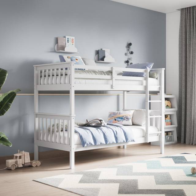 Flair Zoom Small Single Detachable Bunk Bed White