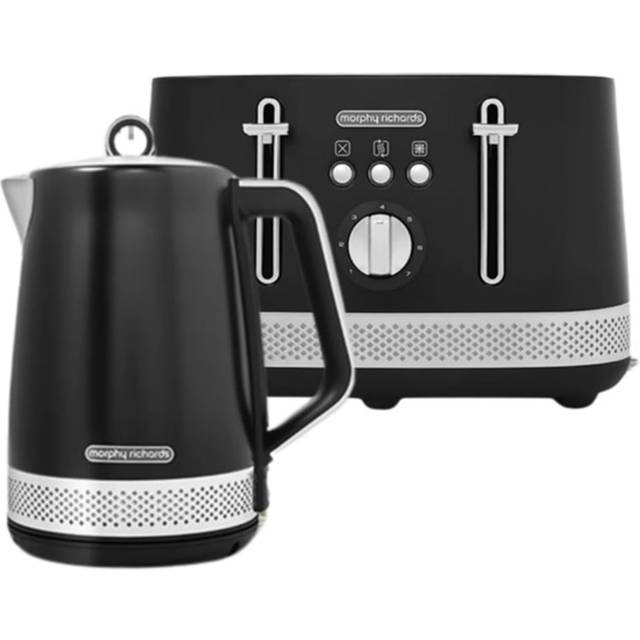 Morphy Richards Illumination Kettle and Toaster Set - Black
