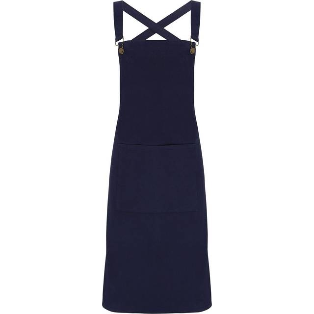 (One Size, Navy) Premier Barista Cross Back Full Apron