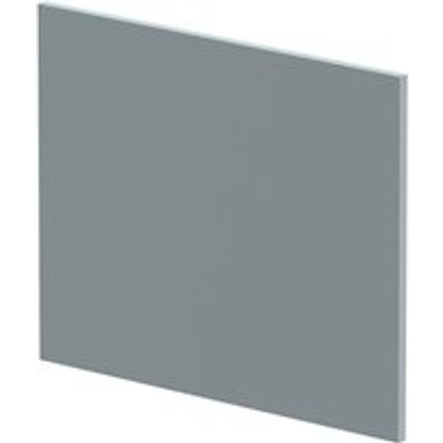 1700mm Edge/Power L Shape Square End Bath Panel - Matt Coastal Grey