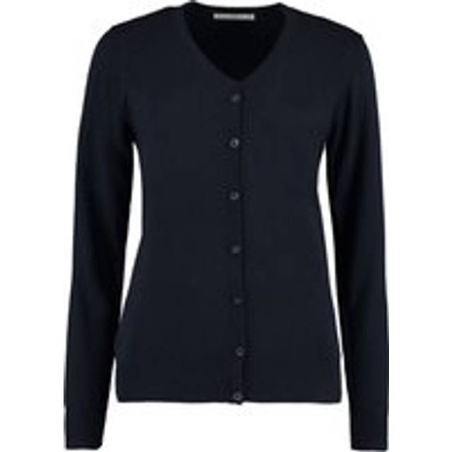 Arundel V Neck Long-Sleeved Cardigan - Navy - 18