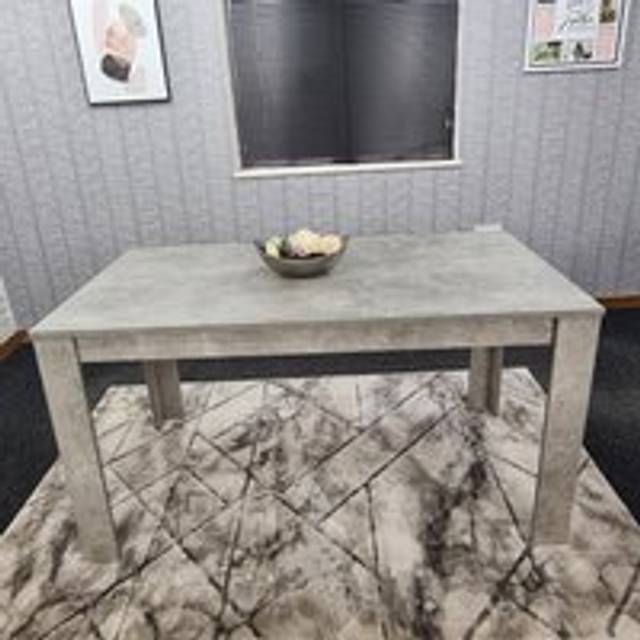 Kosy Koala Dining Table and 4 Chairs Stone Grey Effect Wood Table 4 colourful Plastic Leather Chairs Dining Room, Multi