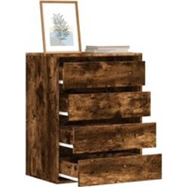 Corner Chest of Drawers Old Wood 60x41x76 cm Engineered Wood - Brown - One Size