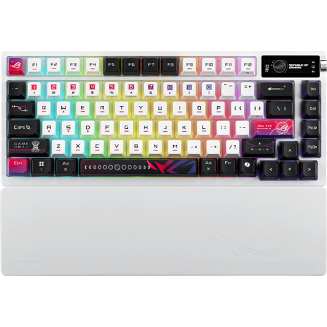 Asus M704 ROG Azoth X Trådlös Gamingtangentbord (vit)