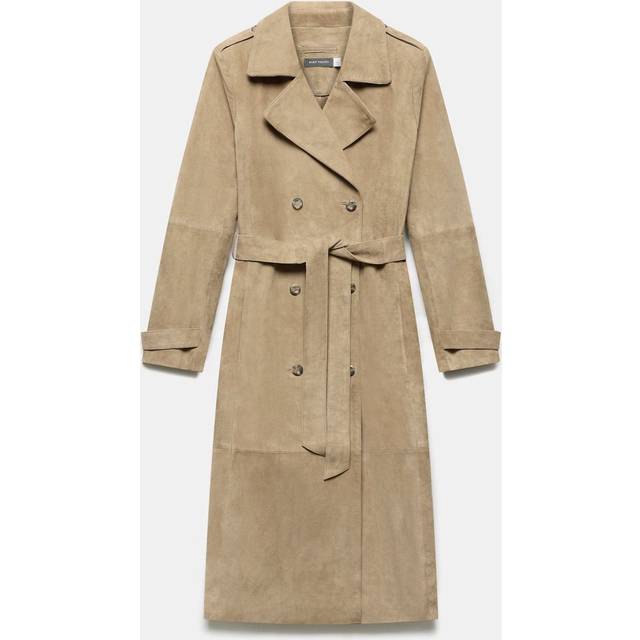Mint Velvet Suede Trench Coat
