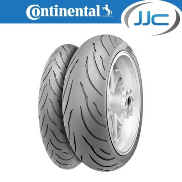 Continental contimotion motorbike tyre set, 120/70 zr17 58w & 190/50 zr17 73w