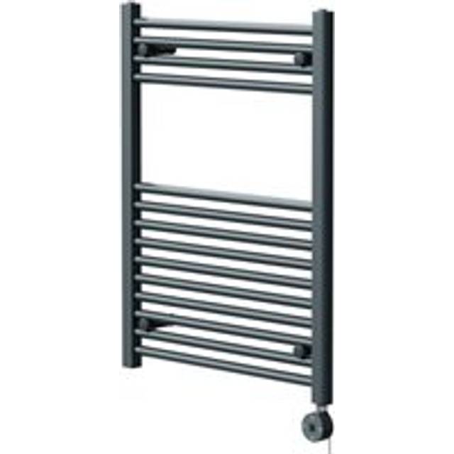 Wholesale Domestic Pizarro Straight Digital Thermostatic Electric Heated Towel Rail | Anthracite | Mild Steel | 800mm x 600mm