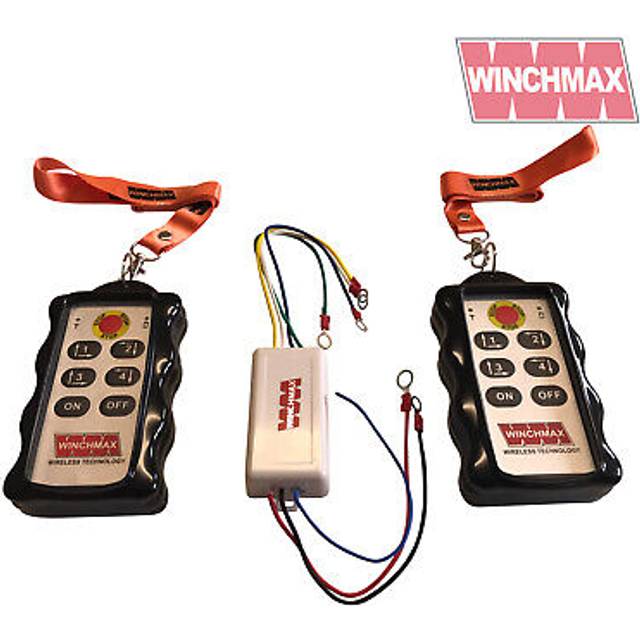 WINCHMAX 4 Channel Winch Remote Control, Wireless. Twin HD Handsets, Long Range. 12v/24v